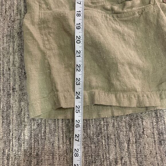 Vtg Via Vai Pollero Womens Small 100% Linen Button Front Sleeveless Top Tan‎ - Picture 5 of 6